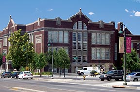 Albuquerque Central High was reconverted into Loft-style aparments for sale and rent
