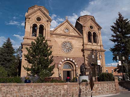St. Francis Cathedral in downtown Santa Fe