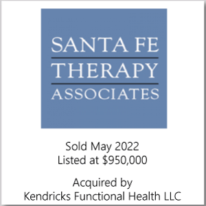 Santa Fe Therapy Associates Sold May 2022